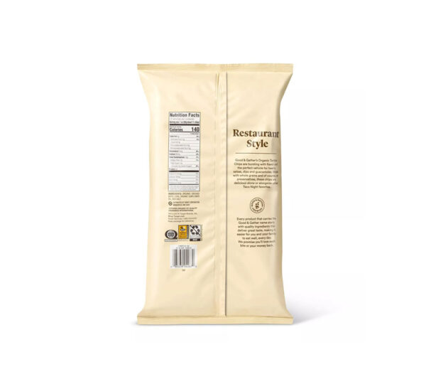 Organic White Corn Tortilla Chips – Image 2